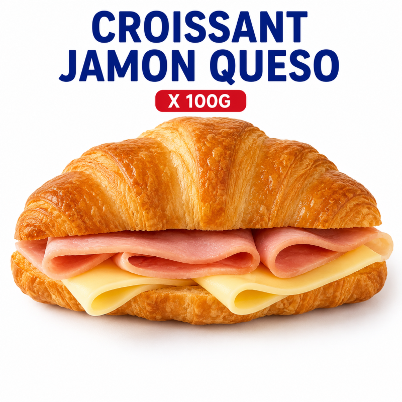 Refrigerio Croissant Jamon Queso X 100G