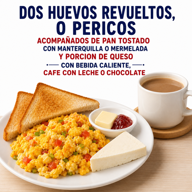 Americano Con Salchichas Y Pancakes
