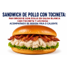Sandwich De Pollo Con Tocineta